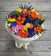 Букет цветов из:  Розы и Хризантемы в Лальске