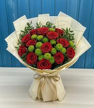 Букет цветов из:  Розы и Хризантемы в Лальске