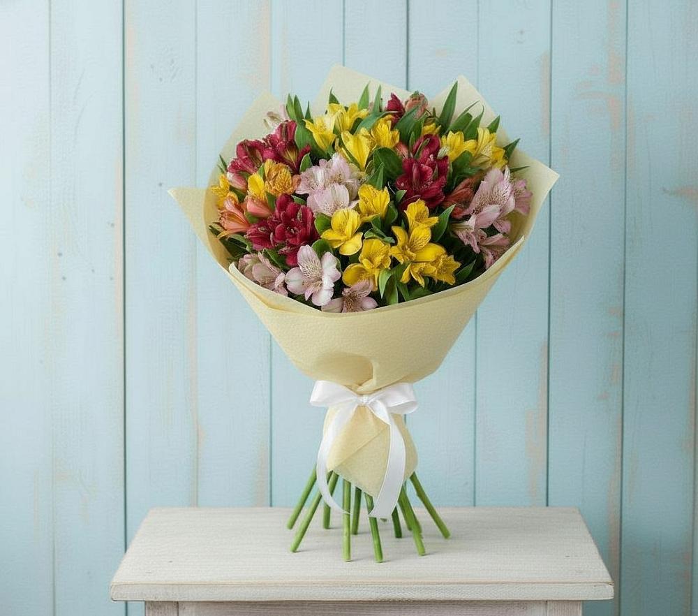 Букет цветов из: Альстромерии в Лальске