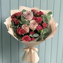 Букет цветов из:  Гвоздики и Розы #REPLACE_PRED# Лальске